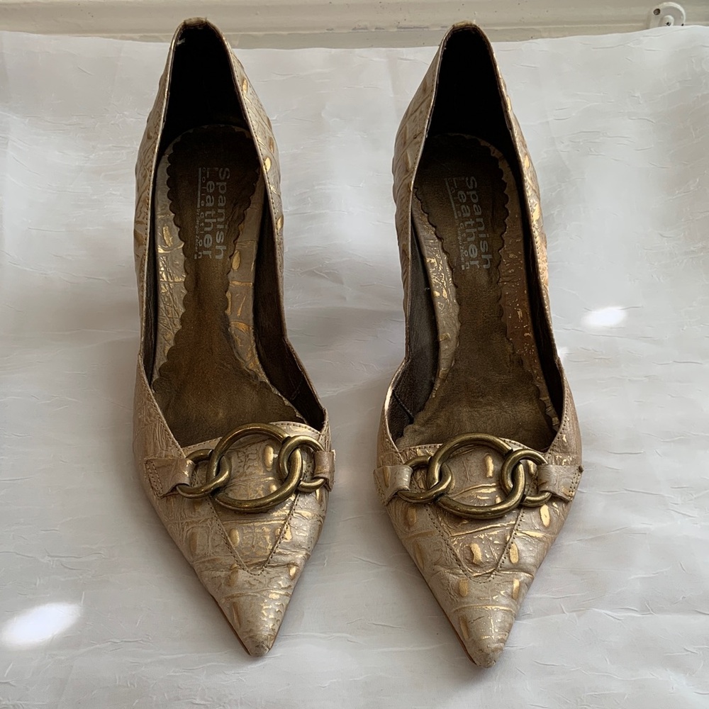Sergio Zelcer  Gold Women's Shoes 9
